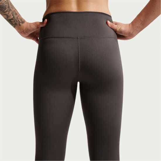 Nike Дамски Клин One Seamless Front High-Waisted Leggings Womens Thunder Grey 