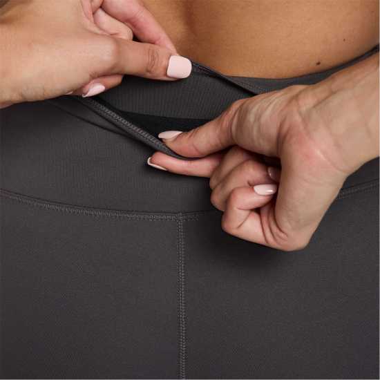 Nike Дамски Клин One Seamless Front High-Waisted Leggings Womens Thunder Grey 