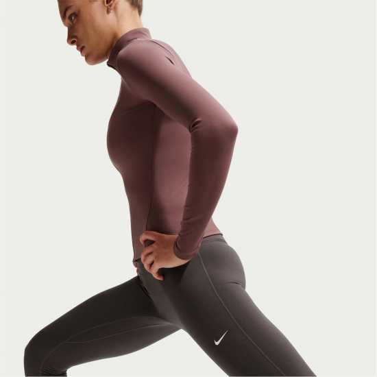 Nike Дамски Клин One Seamless Front High-Waisted Leggings Womens Thunder Grey 