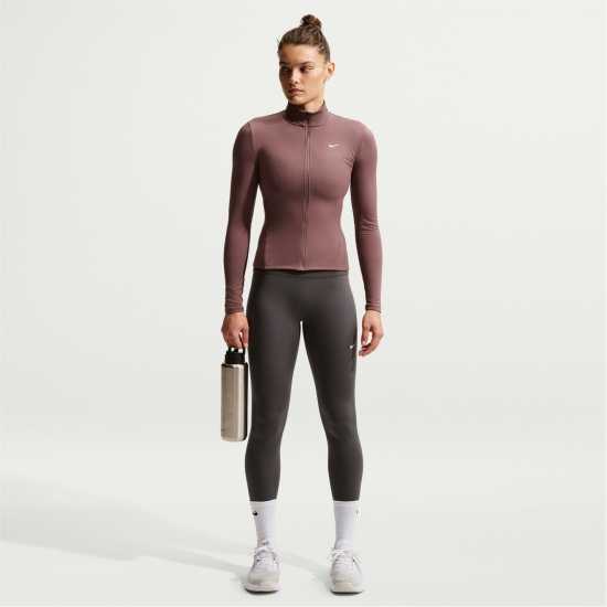 Nike Дамски Клин One Seamless Front High-Waisted Leggings Womens Thunder Grey 