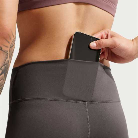 Nike Дамски Клин One Seamless Front High-Waisted Leggings Womens Thunder Grey 