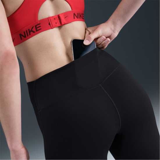 Nike Дамски Клин One Seamless Front High-Waisted Leggings Womens Black Дамски клинове за фитнес