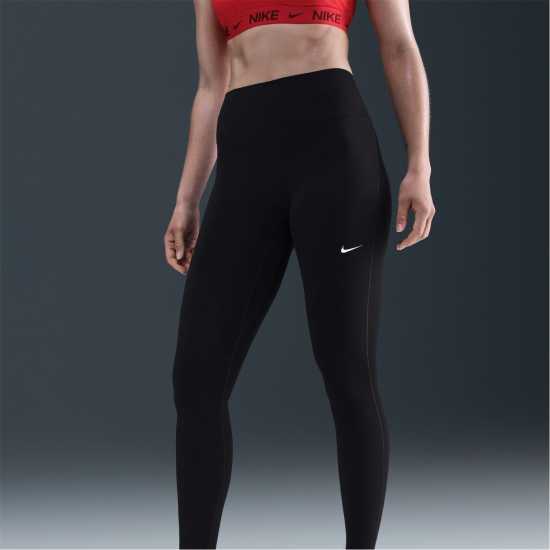Nike Дамски Клин One Seamless Front High-Waisted Leggings Womens Black Дамски клинове за фитнес