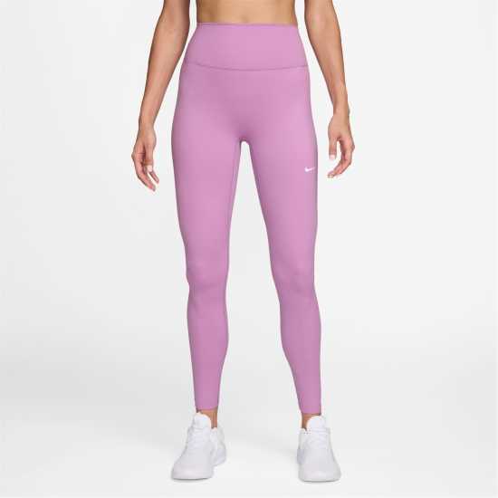 Nike Дамски Клин One Seamless Front High-Waisted Leggings Womens Light Magenta 