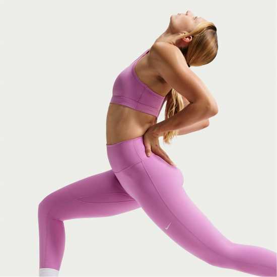 Nike Дамски Клин One Seamless Front High-Waisted Leggings Womens Light Magenta 