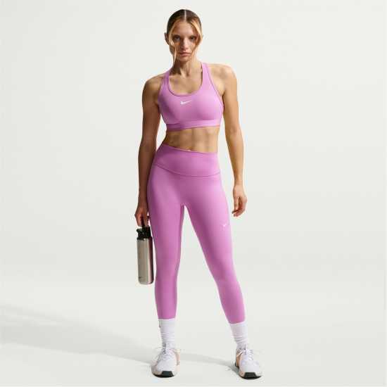 Nike Дамски Клин One Seamless Front High-Waisted Leggings Womens Light Magenta 