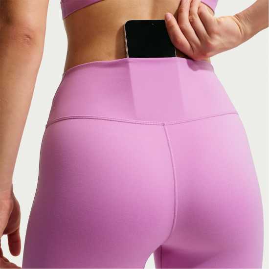 Nike Дамски Клин One Seamless Front High-Waisted Leggings Womens Light Magenta 