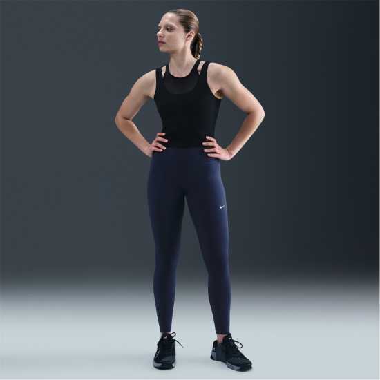 Nike Дамски Клин One Seamless Front High-Waisted Leggings Womens Midnight Navy Дамски клинове за фитнес