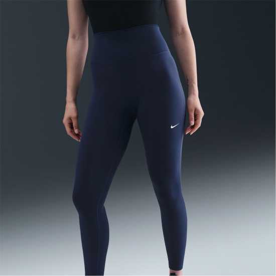 Nike Дамски Клин One Seamless Front High-Waisted Leggings Womens Midnight Navy Дамски клинове за фитнес