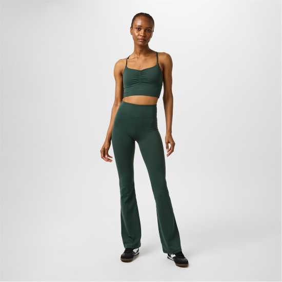 Usa Pro Pro X Sophie Habboo High Rise Flare Legging Womens Хаки Дамски клинове за фитнес