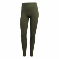 Adidas Workout Essentials Full-Length Knit Leggings Womens Khaki 