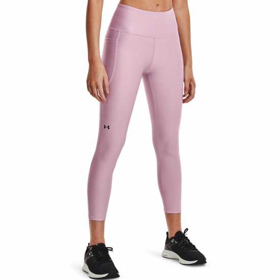 Under Armour Armour Heatgear® No-Slip Waistband Ankle Leggings Women's Фуксия/Бяло Under Armour Armour Heatgear® No-Slip Waistband Ankle Leggings Women's Фуксия/Бяло