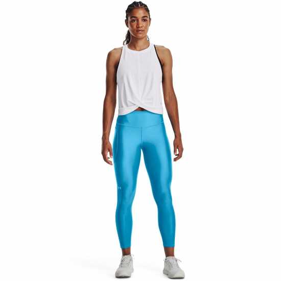 Under Armour Armour Heatgear® No-Slip Waistband Ankle Leggings Women's Синьо Under Armour Armour Heatgear® No-Slip Waistband Ankle Leggings Women's Синьо