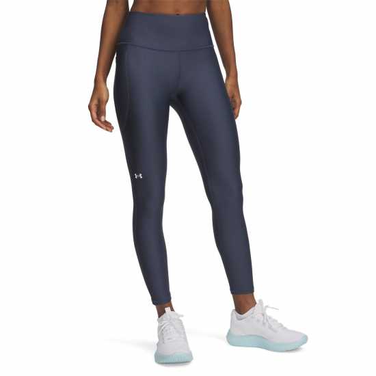 Under Armour Armour Heatgear® No-Slip Waistband Ankle Leggings Women's Сиво/Бяло Under Armour Armour Heatgear® No-Slip Waistband Ankle Leggings Women's Сиво/Бяло