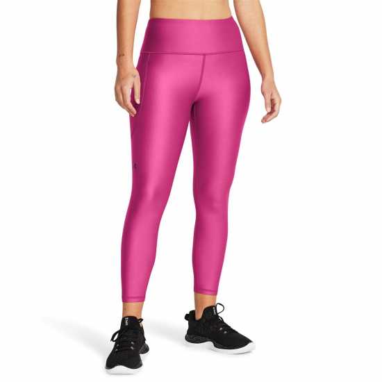 Under Armour Armour Heatgear® No-Slip Waistband Ankle Leggings Women's Астро розово/черно Under Armour Armour Heatgear® No-Slip Waistband Ankle Leggings Women's Астро розово/черно