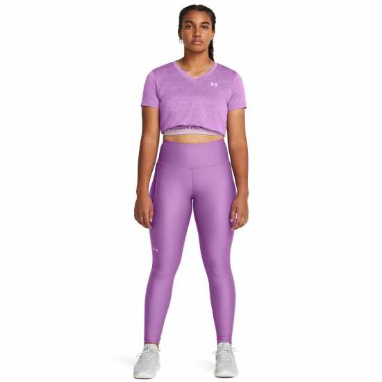 Under Armour Heatgear Performance Tights Womens Provence Purple Дамски клинове за фитнес
