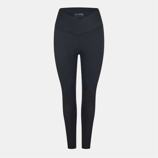 Usa Pro Pro Wrap Legging Womens Black 