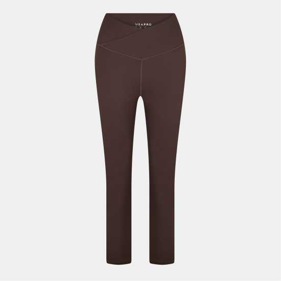 Usa Pro Pro Wrap Legging Womens Espresso Usa Pro Pro Wrap Legging Womens Espresso