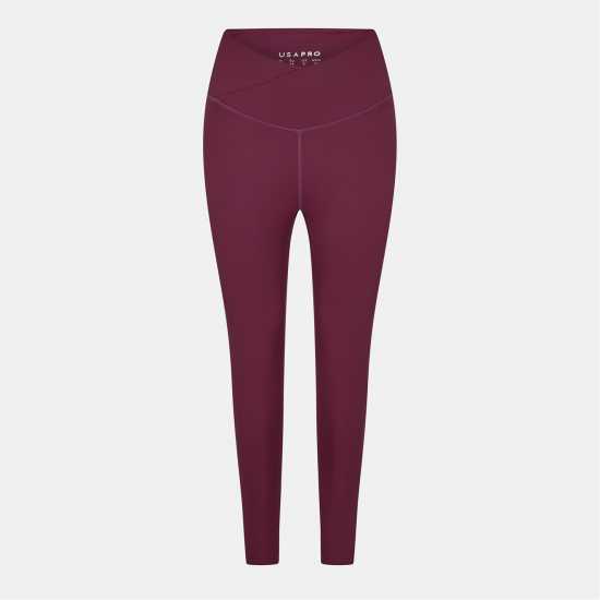 Usa Pro Pro Wrap Legging Womens Dark Cherry 