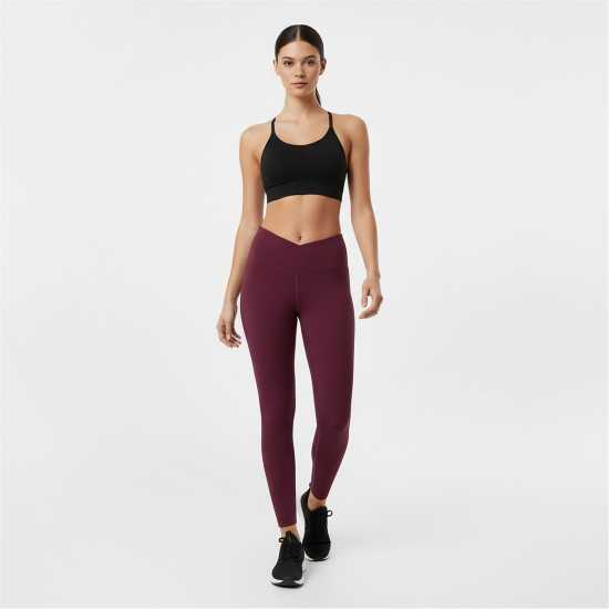 USA Pro Wrap Legging Womens Dark Cherry 