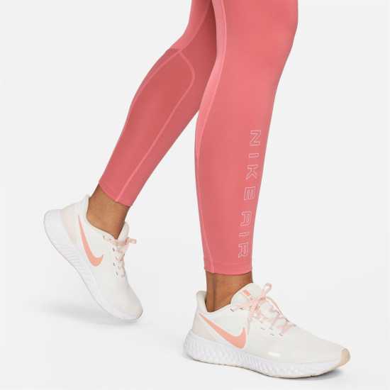 Nike Dri-FIT Air Women's Mid-Rise 7/8 Leggings Adobe/Coral - Дамски клинове за фитнес