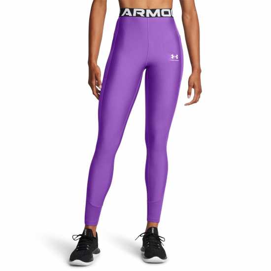 Under Armour Women's Heatgear Gym Leggings Лилаво 