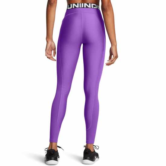 Under Armour Women's Heatgear Gym Leggings Лилаво 