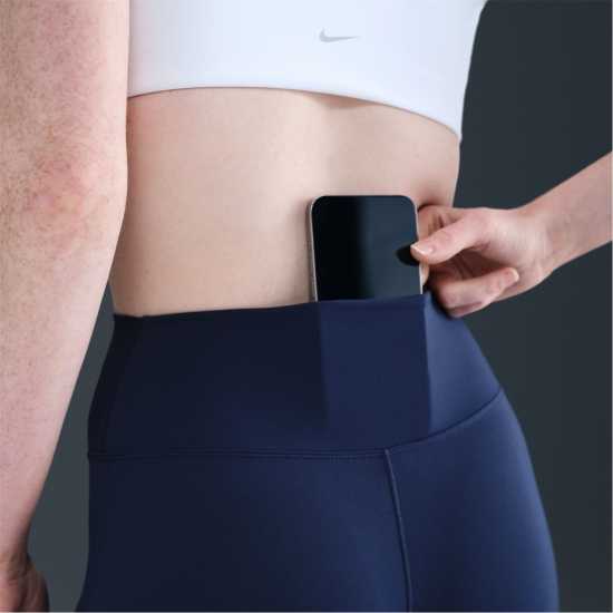 Nike One High-Rise 7/8 Tight Womens Midnight Navy Дамски клинове за фитнес