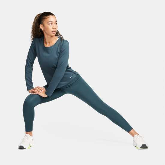 Nike One High-Rise 7/8 Tight Womens Deep Jungle Дамски клинове за фитнес