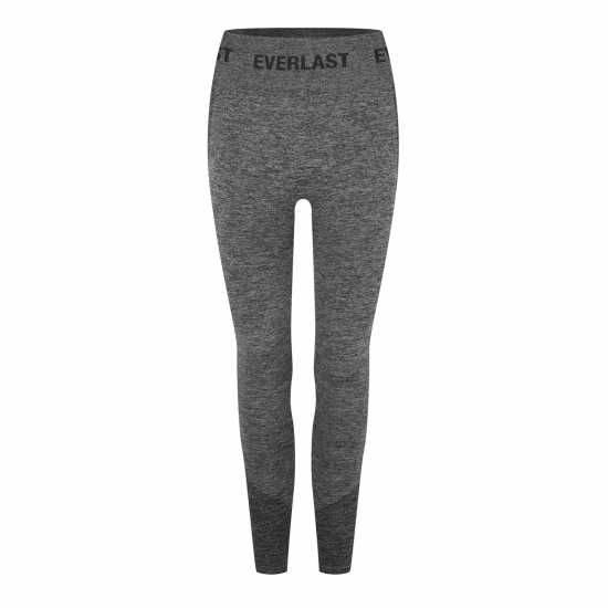 Everlast Seamless Logo Leggings Womens Тъмно сиво марл Дамски клинове за фитнес