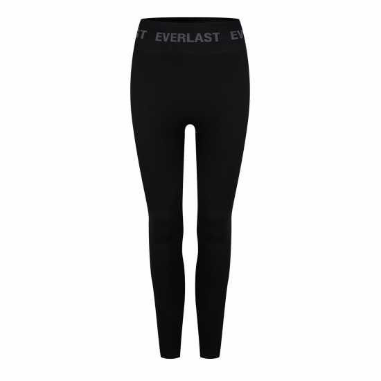 Дамски клинове за фитнес Everlast Seamless Logo Leggings Womens Черно Everlast Seamless Logo Leggings Womens Черно Дамски клинове за фитнес