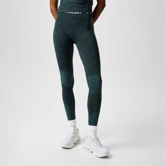 Everlast Seamless Logo Leggings Womens Зелено Марл Дамски клинове за фитнес
