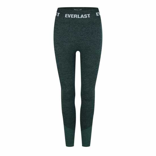 Everlast Seamless Logo Leggings Womens Зелено Марл Дамски клинове за фитнес