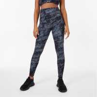 Everlast Contour Panel Leggings Womens Рок Камо Печат Дамски клинове за фитнес