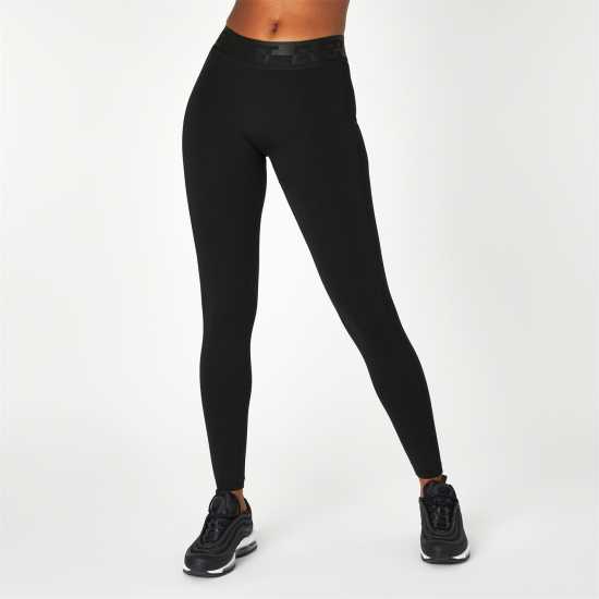 Everlast Seamless Logo Leggings Womens Черно Дамски клинове за фитнес