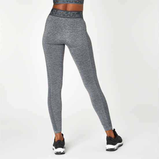 Everlast Seamless Logo Leggings Womens Нов черно Дамски клинове за фитнес