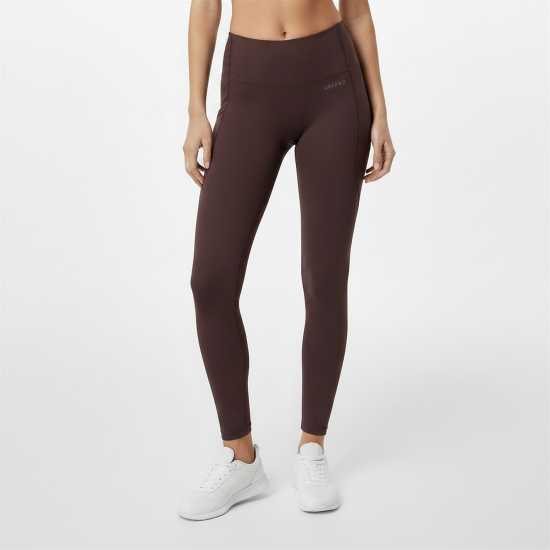 Usa Pro Usapro Core High Rise Leggings Womens Espresso Usa Pro Usapro Core High Rise Leggings Womens Espresso
