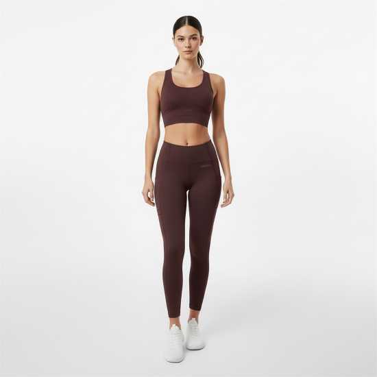 Usa Pro Usapro Core High Rise Leggings Womens Espresso Usa Pro Usapro Core High Rise Leggings Womens Espresso