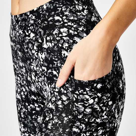 Usa Pro Usapro Core High Rise Leggings Womens Размазан печат 