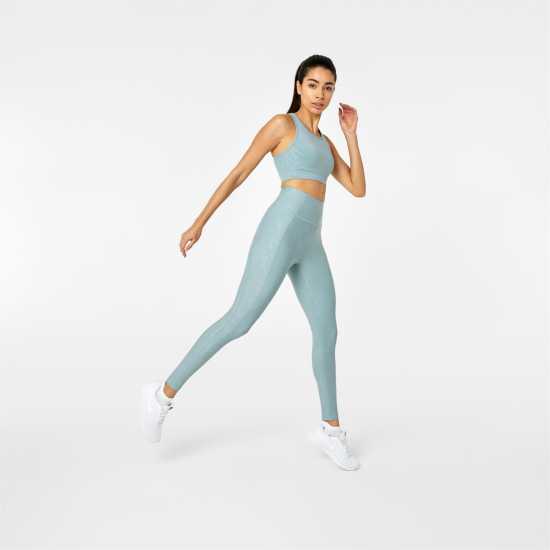 Дамски клинове за фитнес Usa Pro High Rise Leggings Sage Geo Gloss Usa Pro High Rise Leggings Sage Geo Gloss Дамски клинове за фитнес
