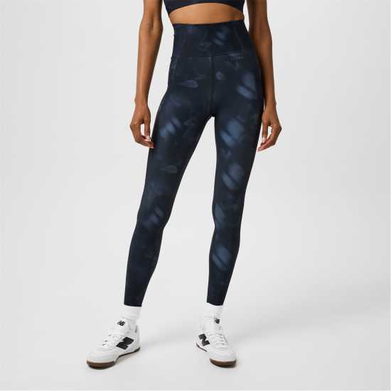 Usa Pro Core High Rise Leggings Womens Размазан цветен Дамски клинове за фитнес
