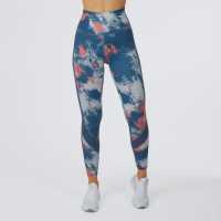 Usa Pro High Tight Coral Tie Dye Дамски клинове за фитнес