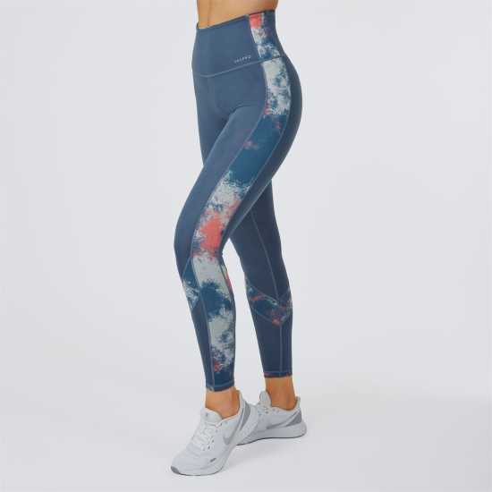 Usa Pro High Tight Coral Tie Dye Дамски клинове за фитнес