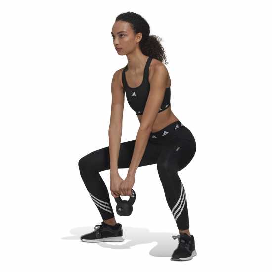 Дамски клинове за фитнес Adidas Techfit 3S 7/8 Tights Womens Черно/Бяло Adidas Techfit 3S 7/8 Tights Womens Черно/Бяло Дамски клинове за фитнес