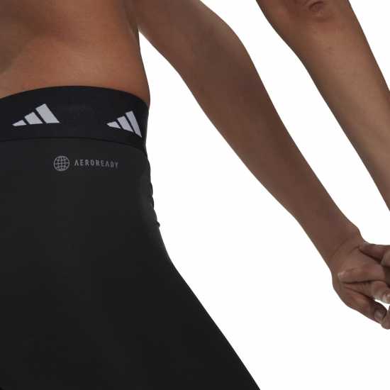 Adidas Techfit 3S 7/8 Tights Womens Black/White Дамски клинове за фитнес