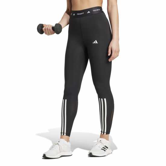 Adidas Techfit 3S 7/8 Tights Womens Черно Дамски клинове за фитнес