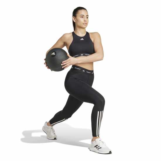 Adidas Techfit 3S 7/8 Tights Womens Черно Дамски клинове за фитнес
