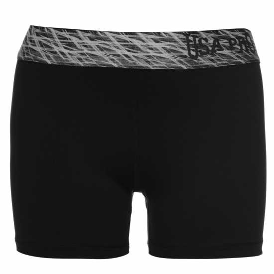 Usa Pro Къси Панталони Момичета 3 Inch Training Shorts Junior Girls Black Детски къси панталони