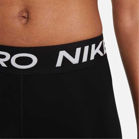 Nike Pro Women's Mid-Rise Mesh-Panelled Leggings Черно 
