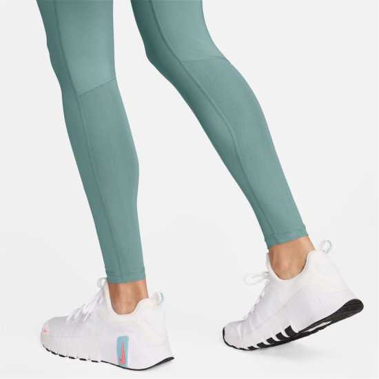 Nike Pro Women's Mid-Rise Mesh-Panelled Leggings Cannon/White Дамски дрехи за фитнес